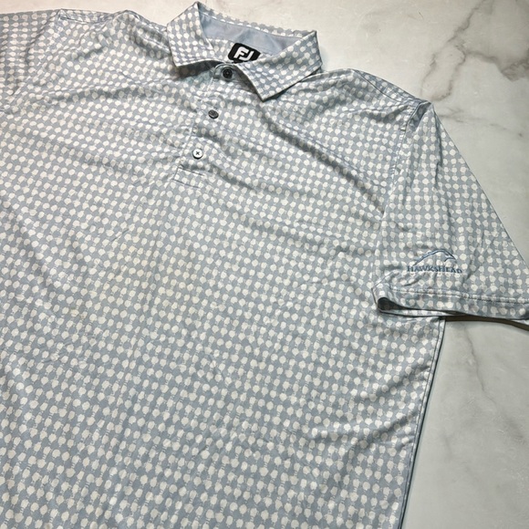 FootJoy Shirts Footjoy Cloud Print Golf Polo Hawkshead Golf Course FootJoy Shirts Footjoy Cloud Print Golf Polo Hawkshead Golf Course